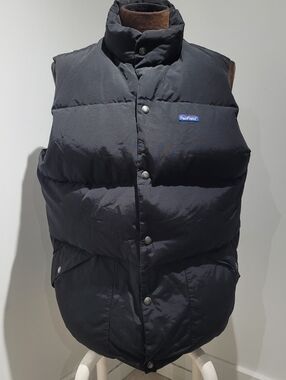 Penfield Mens Outback 60/40 Cotton-Nylon High Neck Puffer Vest XL Black Gorpcore